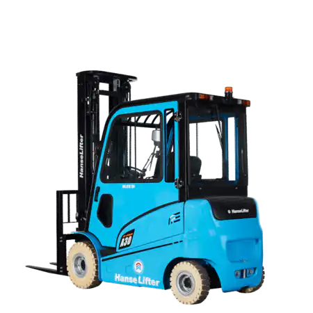 hanselifter 4-wheel electric forklift HLES-AC4 3,0 - 3,5t side view