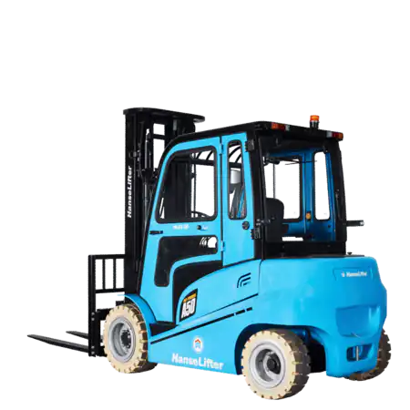 hanselifter 4-wheel electric forklift HLES-AC4 4.0 - 4.99t side view