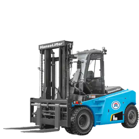 HanseLifter 4-wheel electric forklift HLES-AXZ4 12 - 16 t side view