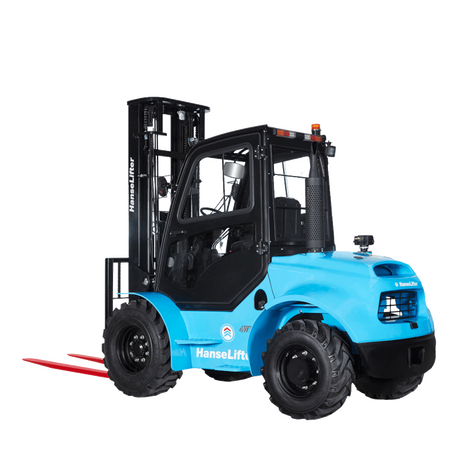 hanselifter all-terrain forklift HLRT50-XF side view