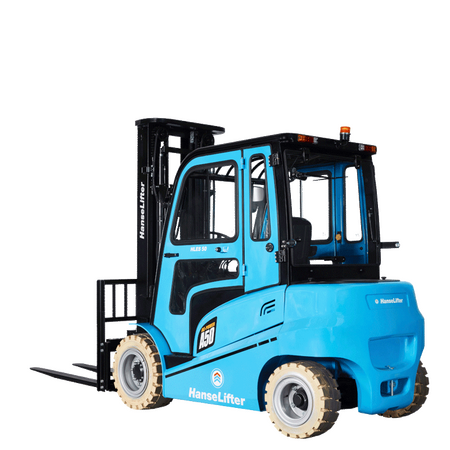 hanselifter 4-wheel electric forklift HLES-AC4 4.0 - 4.99t side view