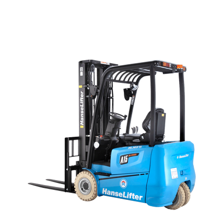 hanselifter 3-wheel electric forklift HL3ES 1,3 - 1,5t AC6 02 side view