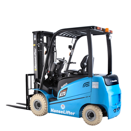 hanselifter 4-wheel electric forklift HLES-AC4 2,0 - 2,5t side view