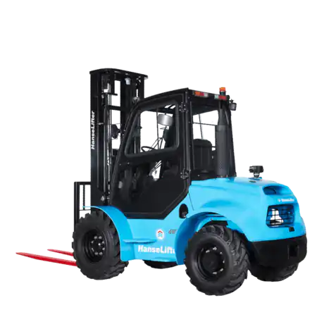 hanselifter all-terrain forklift HLRT50-XF side view